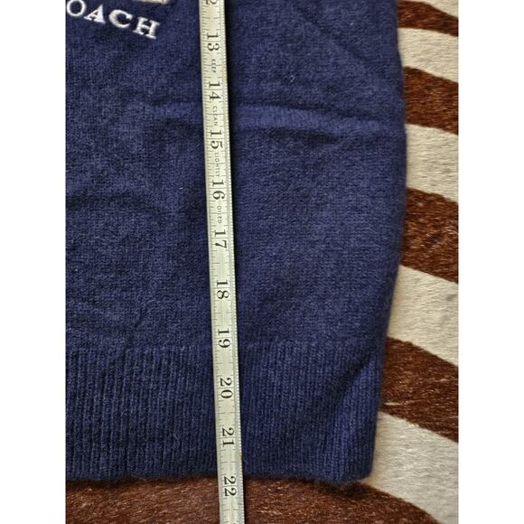 Coach Ski Intarsia Sweater In Recycled Wool And Cashmere Sz Xs - Picture 6 of 6